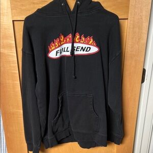 Black Hooded Full Send Sweatshirt